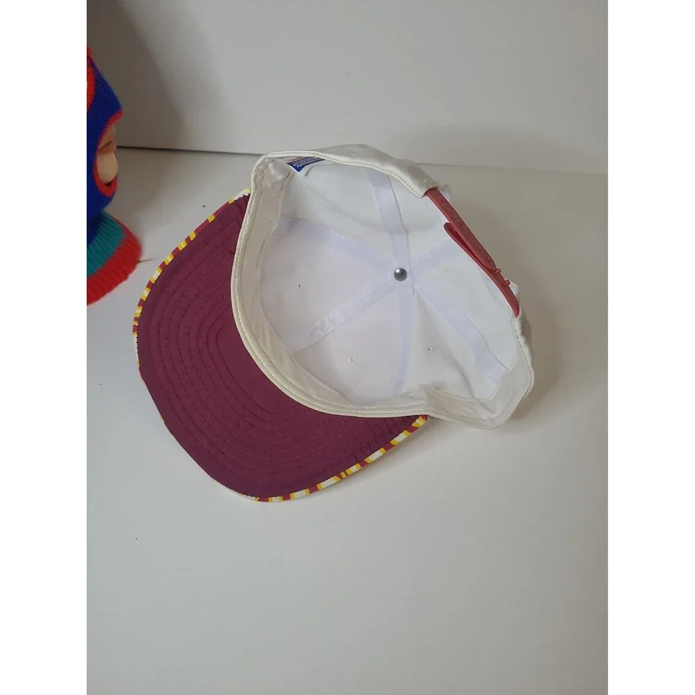 Vtg Zubaz Superbowl Washington Redskins Football Snapback Hat
